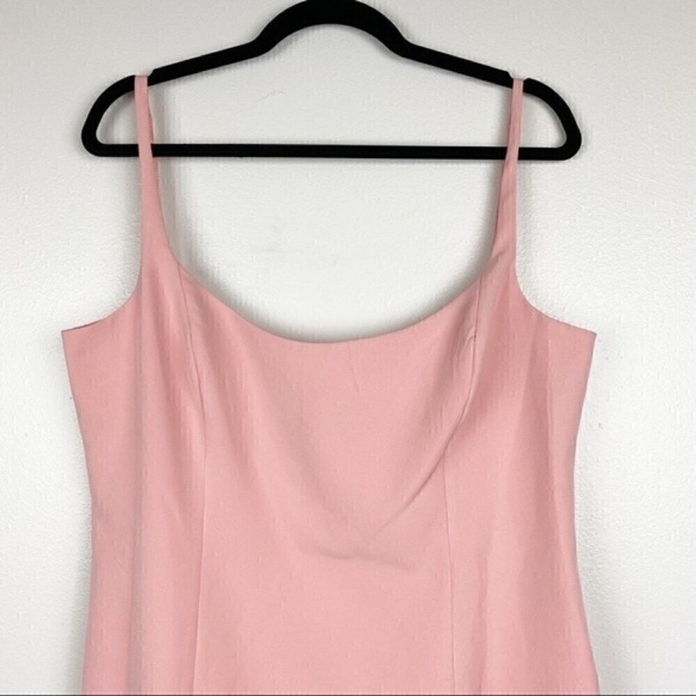 Bardot Gigi Ruffle Hem Fit & Flare Mini Dress Blush Pink Size 12/XL - Picture 4 of 11